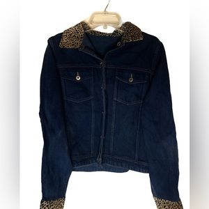 Agapo animal print patchwork jacket